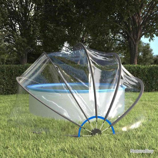 D�me de piscine rond 406x203 cm PVC