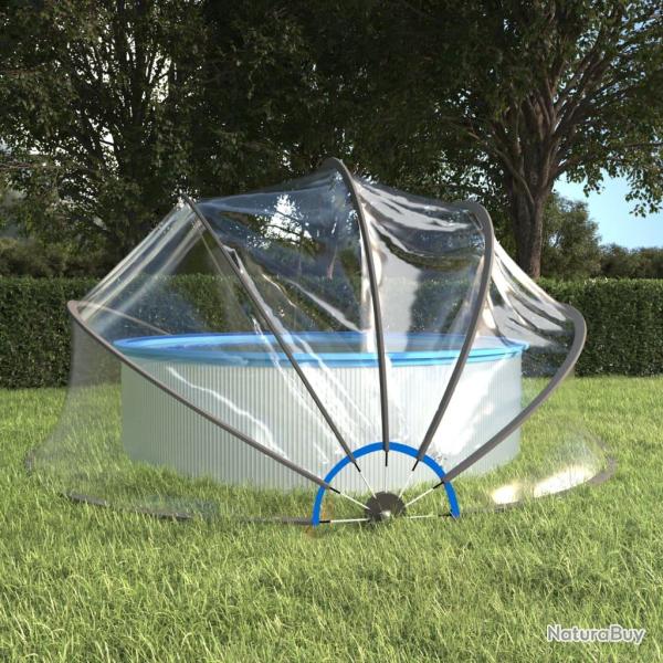 D�me de piscine rond 467x234 cm PVC