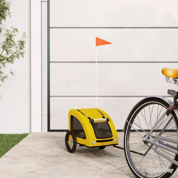 Remorque de v�lo pour animaux de compagnie, jaune