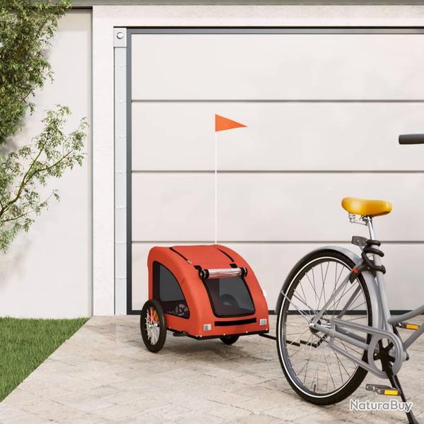 Remorque de v�lo pour animaux de compagnie orange