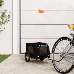 Remorque de v&eacute;lo pour animaux de compagnie noir