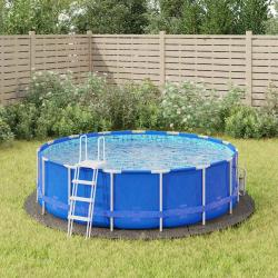 B&acirc;che de piscine gris clair &Oslash;366 cm g&eacute;otextile polyester