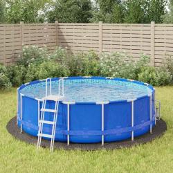 B&acirc;che de piscine gris clair &Oslash;428 cm g&eacute;otextile polyester