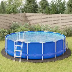 B&acirc;che de piscine gris clair &Oslash;550 cm g&eacute;otextile polyester
