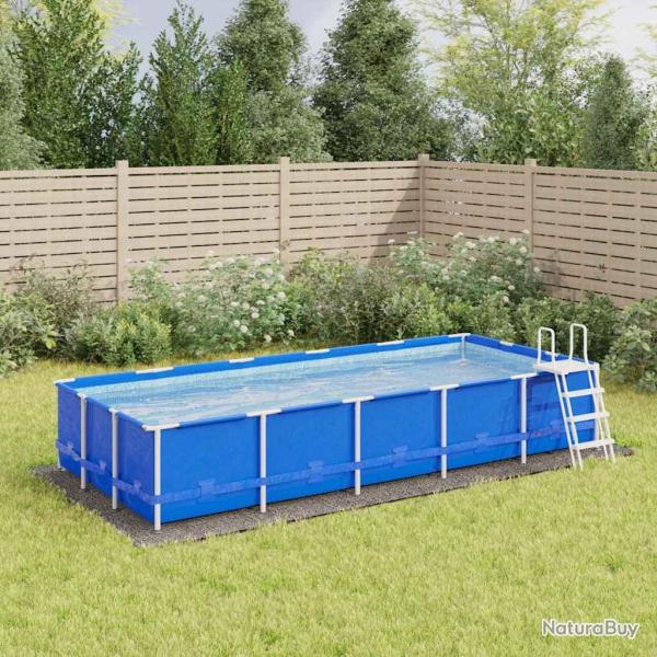 B�che de piscine gris clair 550x280 cm g�otextile polyester