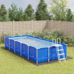 B&acirc;che de piscine gris clair 750x370 cm g&eacute;otextile polyester