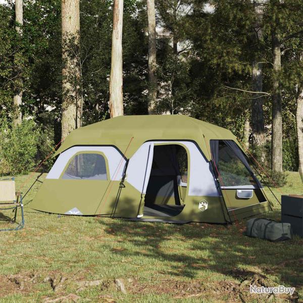 Tente familiale 9 personnes vert lib�ration rapide imperm�able