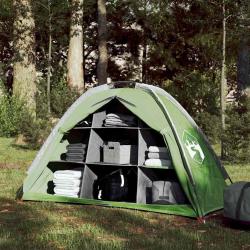 Tente de rangement avec 9 compartiments vert imperm&eacute;able