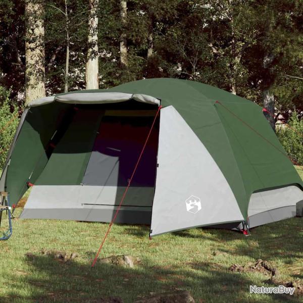 Tente de camping avec porche 4 personnes vert imperm�able