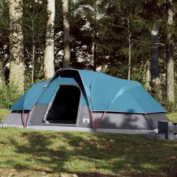 Tente familiale &agrave; d&ocirc;me 9 personnes bleu imperm&eacute;able