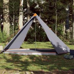 Tente familiale tipi 8 personnes gris et orange imperm&eacute;able