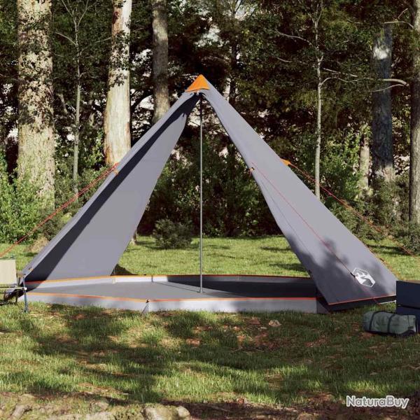 Tente familiale tipi 8 personnes gris et orange imperm�able
