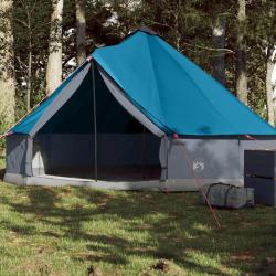 Tente familiale tipi 6 personnes bleu imperm&eacute;able