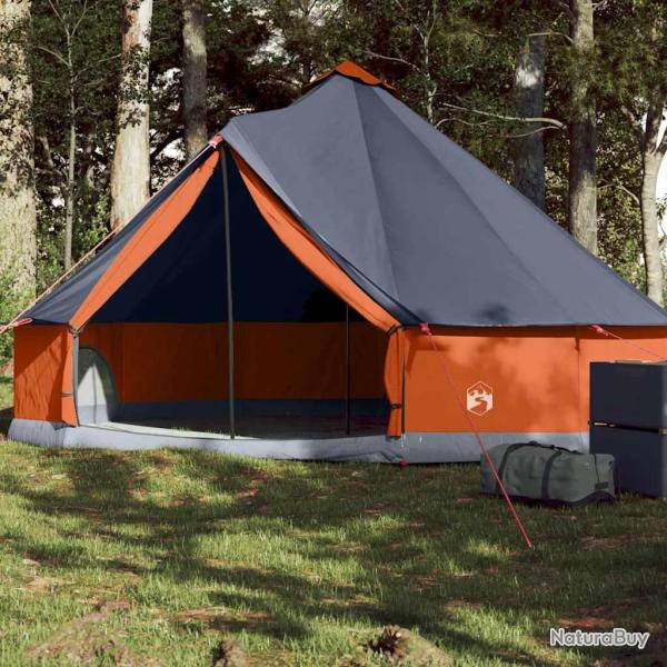 Tente familiale tipi 6 personnes gris et orange imperm�able