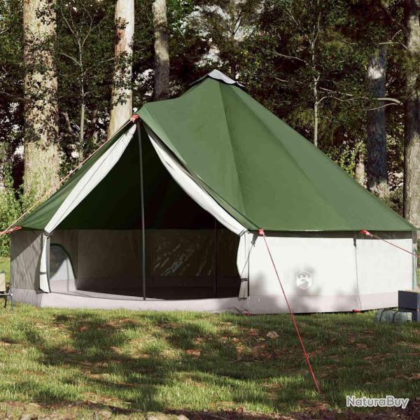 Tente familiale tipi, 12 personnes, imperm�able, verte, pour le camping