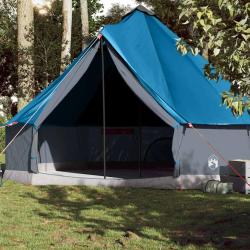 Tente familiale tipi 10 personnes bleu imperm&eacute;able