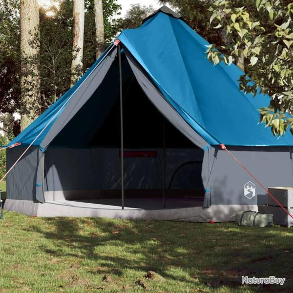 Tente familiale tipi 10 personnes bleu imperm�able