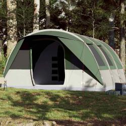 Tente familiale tunnel 7 personnes vert imperm&eacute;able