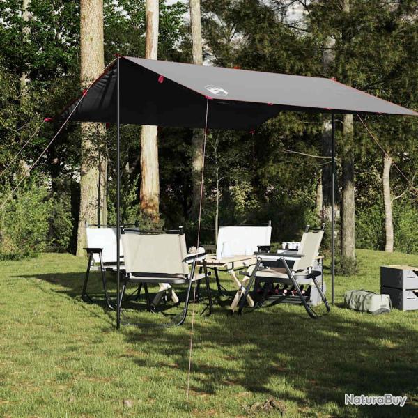 B�che de camping gris et orange 300x294 cm imperm�able