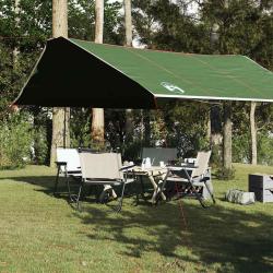 B&acirc;che de camping vert 420x440 cm imperm&eacute;able