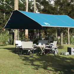 B&acirc;che de camping bleu 420x440 cm imperm&eacute;able