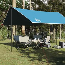 B&acirc;che de camping bleu 430x380x210 cm imperm&eacute;able