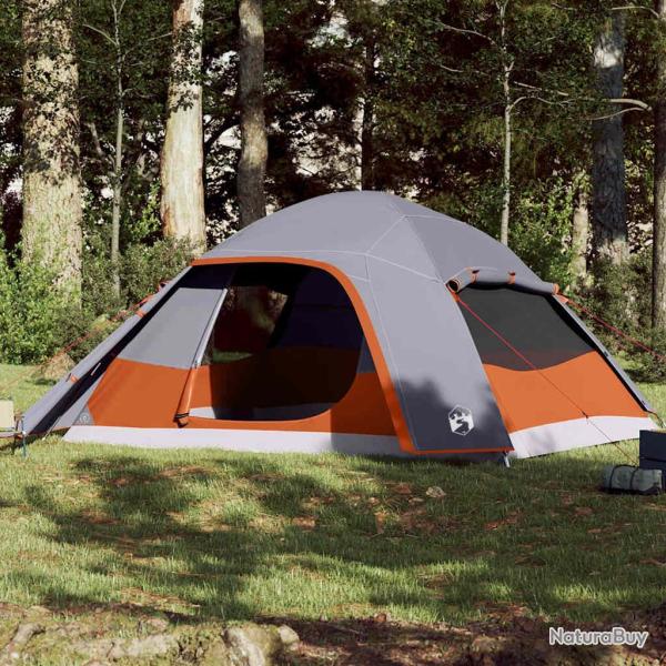 Tente familiale � d�me 6 personnes gris imperm�able