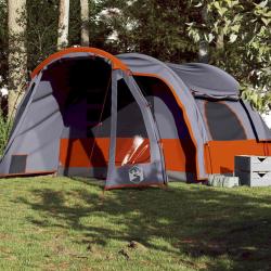 Tente familiale 6 personnes orange imperm&eacute;able