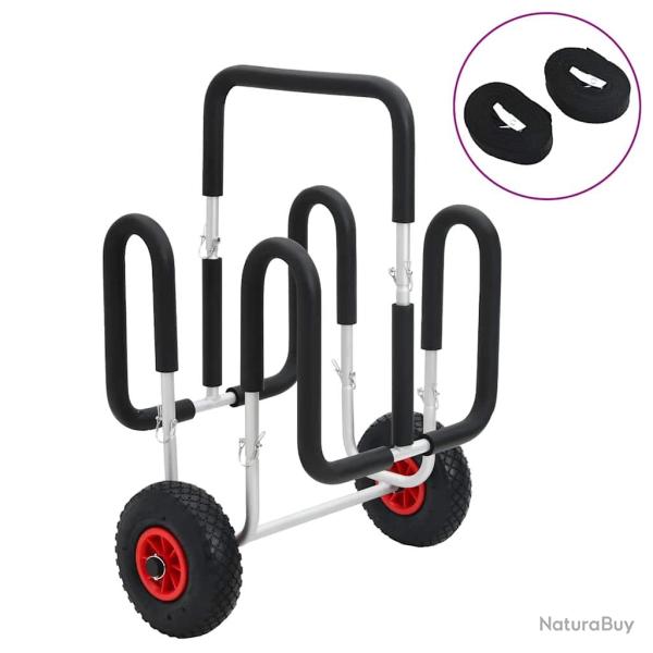 Chariot de pour 2 planches de surf 90 kg aluminium
