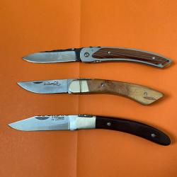 Lot de 3 couteaux r&eacute;gionaux