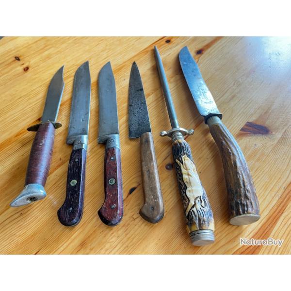 Lot couteaux anciens