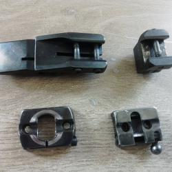 Montage pivotant lunette Zeiss (Diavari Z) rail LM (70&deg;) pour carabine Heym SR20