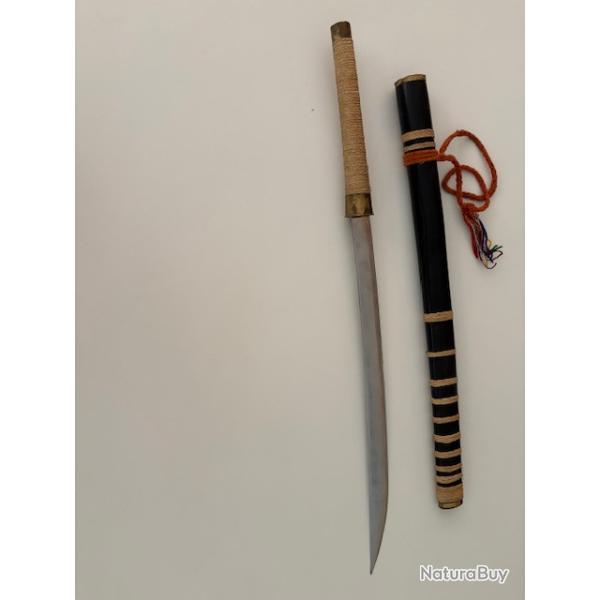 Sabre Dha traditionnel  Tha�lande ou Birmanie "ancien", Artisanat d'art et de collection