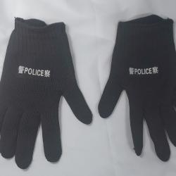 Gants de Palpation Anti-Coupures Travail / S&eacute;curit&eacute; R&eacute;sistants en Kevlar sigl&eacute; "POLICE"