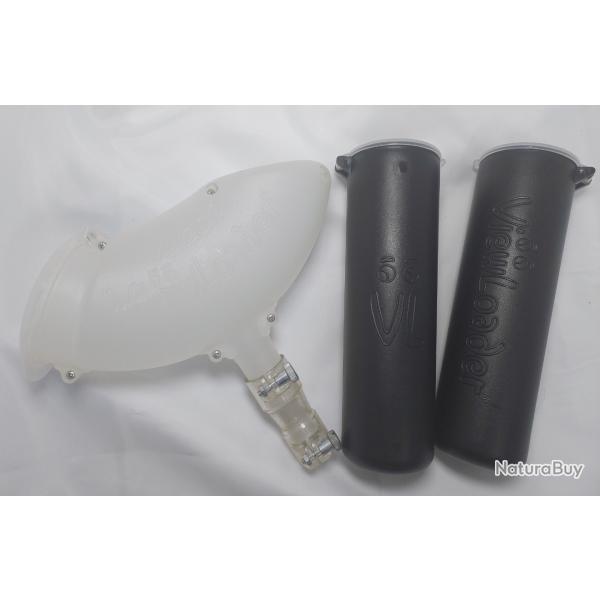 Lot Loader Paintball .68 et tubes de rechargement / transport de billes � clapet � ressort