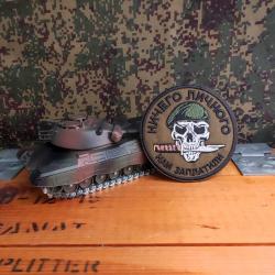 Patch brod&eacute; style militaire crane commando au b&eacute;ret vert style forces sp&eacute;ciales