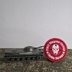 Patch brod&eacute;s style pmc Wagner russe tactical crane airsoft (rouge)