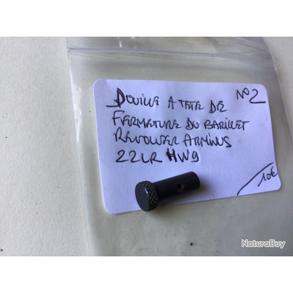 VENDU PAR LE-CUIRASSIER N�2 DOUILLE A T�TE DE FERMETURE BARILLET ARMINUS HW9  22 LR