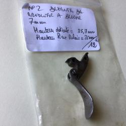 VENDU PAR LE-CUIRASSIER N&deg; 2 DETENTE DE   REVOLVER A BROCHE 7 MM