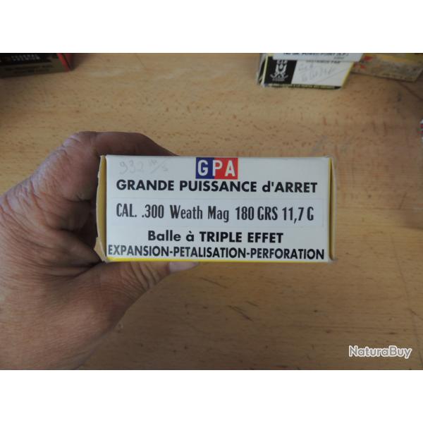 boite de munitions 300 WEATHERBY MAGNUM GPA