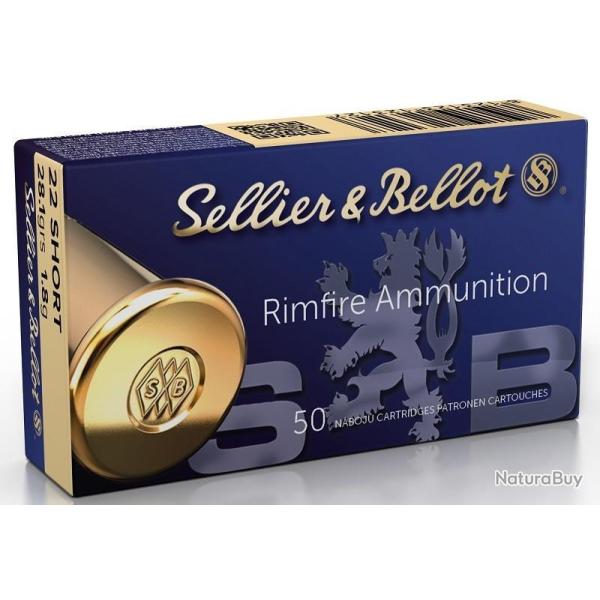 Munitions Sellier & Bellot Cal.22 short LRN par 500