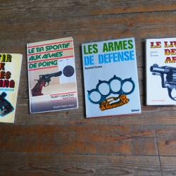 4 livres clasiques en francais sur les armes et le tir aux armes de poing