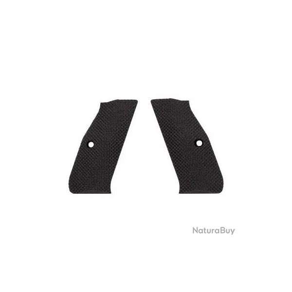 Eemann Tech 3D Serrated Plastic Grips pour CZ Shadow 1/2 - NOIR