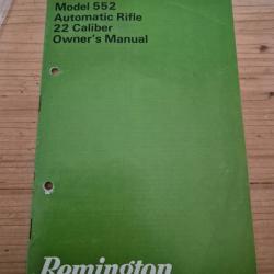 Notice utilisateur Remington 552 version USA