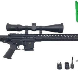 OP OCCASION - CARABINE LINEAIRE SCHMEISSER AP15 CAL.222REM + LUNETTE GPO SPECTRA 4-16x50 + ACCESSOIR