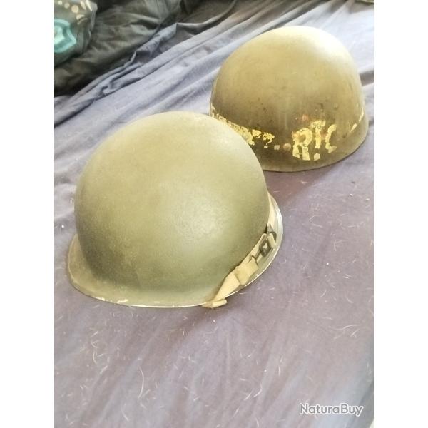 Casque US complet railway transportation corps