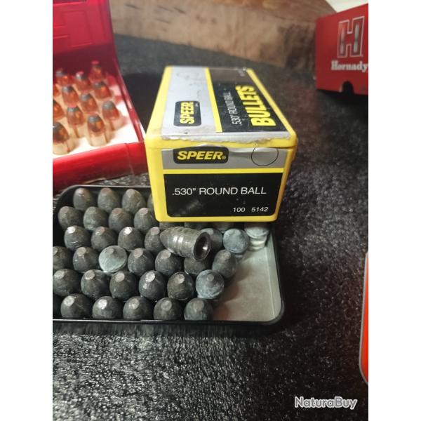 Lot de balle poudre noire calibre 54