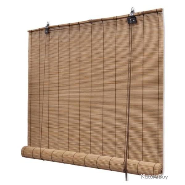 Store roulant bambou marron 80x160 cm filtrant lumi�re intimit�