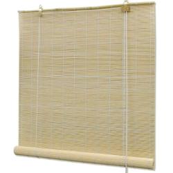 Store rouleau bambou naturel 80x160 cm filtrant lumi&egrave;re intimit&eacute;