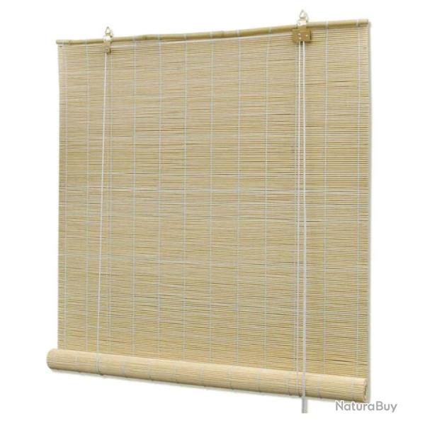 Store rouleau bambou naturel 80x160 cm filtrant lumi�re intimit�